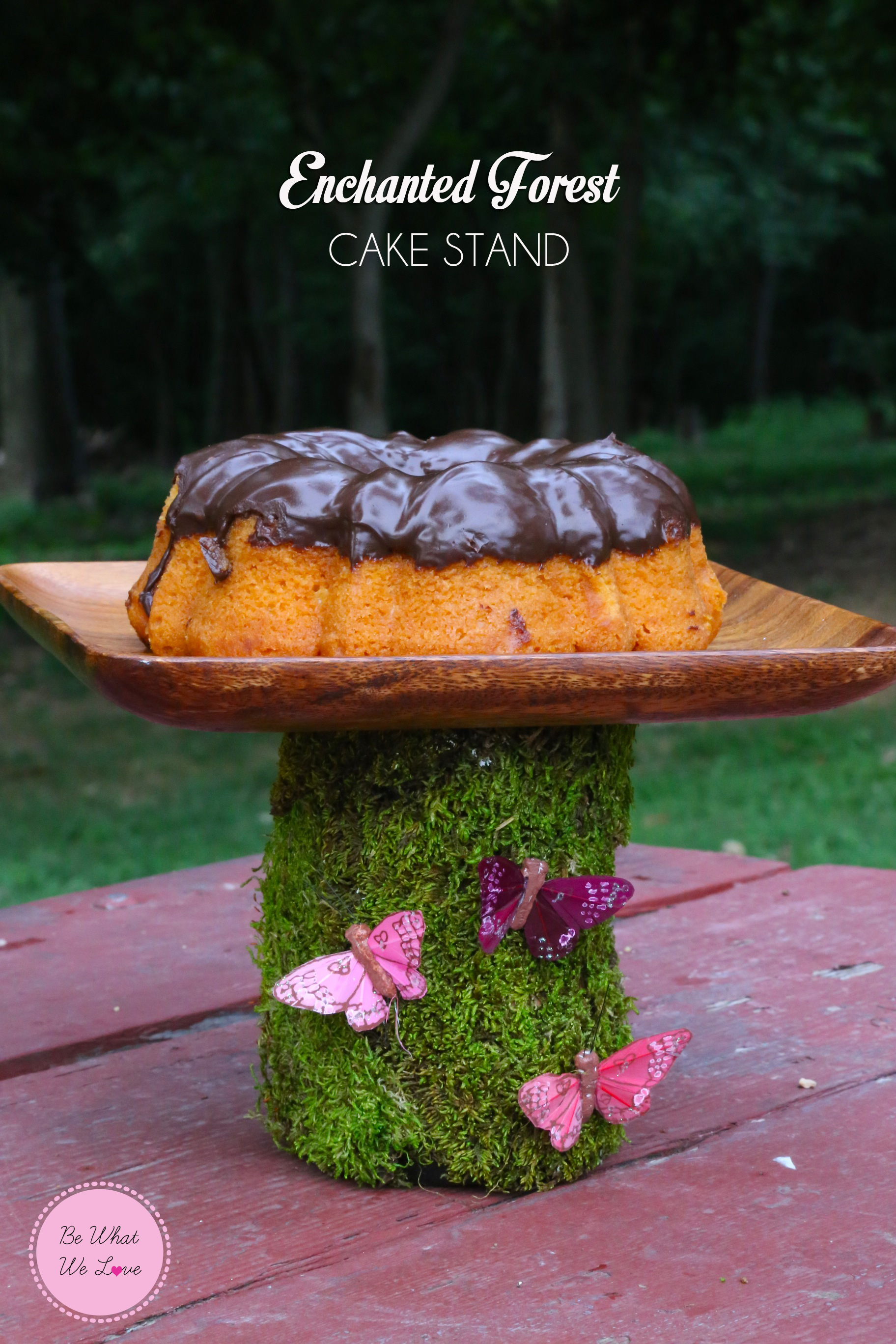 Enchanted Forest Cake Stand Tutorial